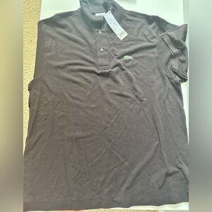 Brown lacoste polo- size large 6